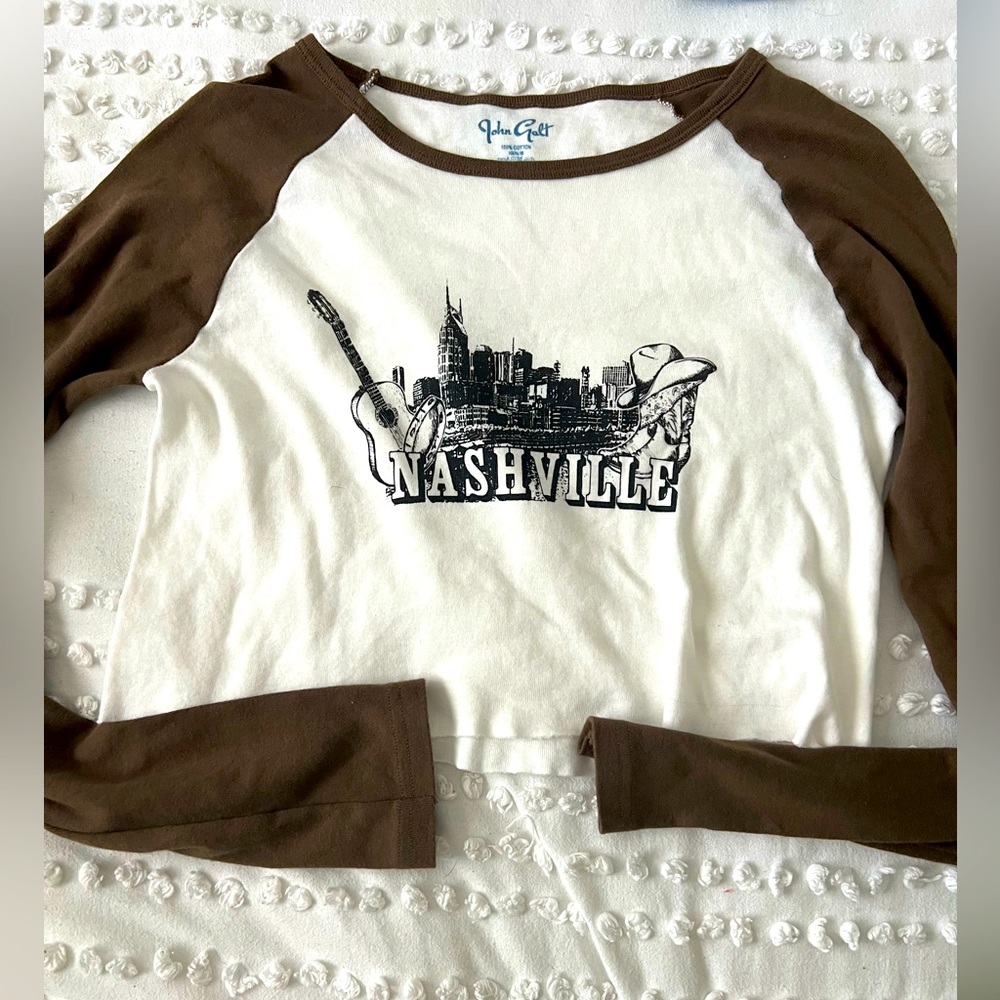 Nashville crop top - long sleeve
